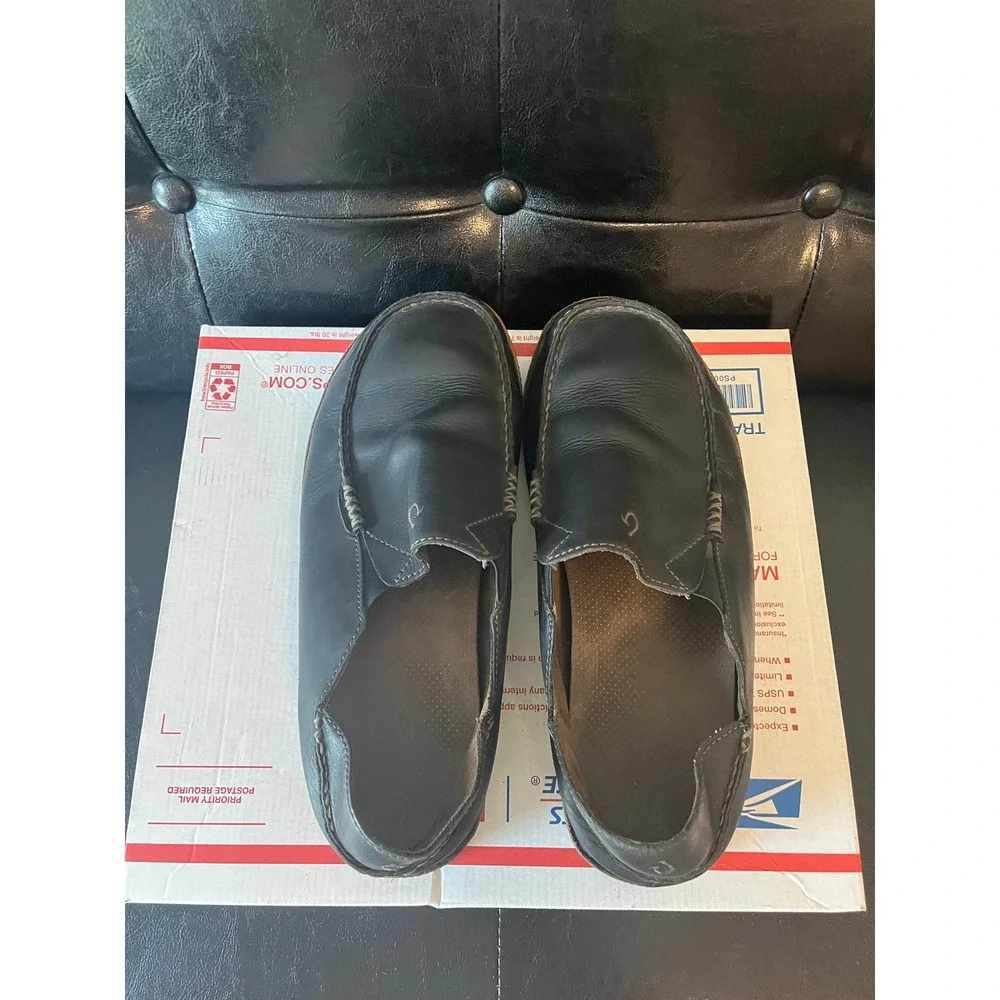 Olukai Moloa‎ Leather Loafers Slip On